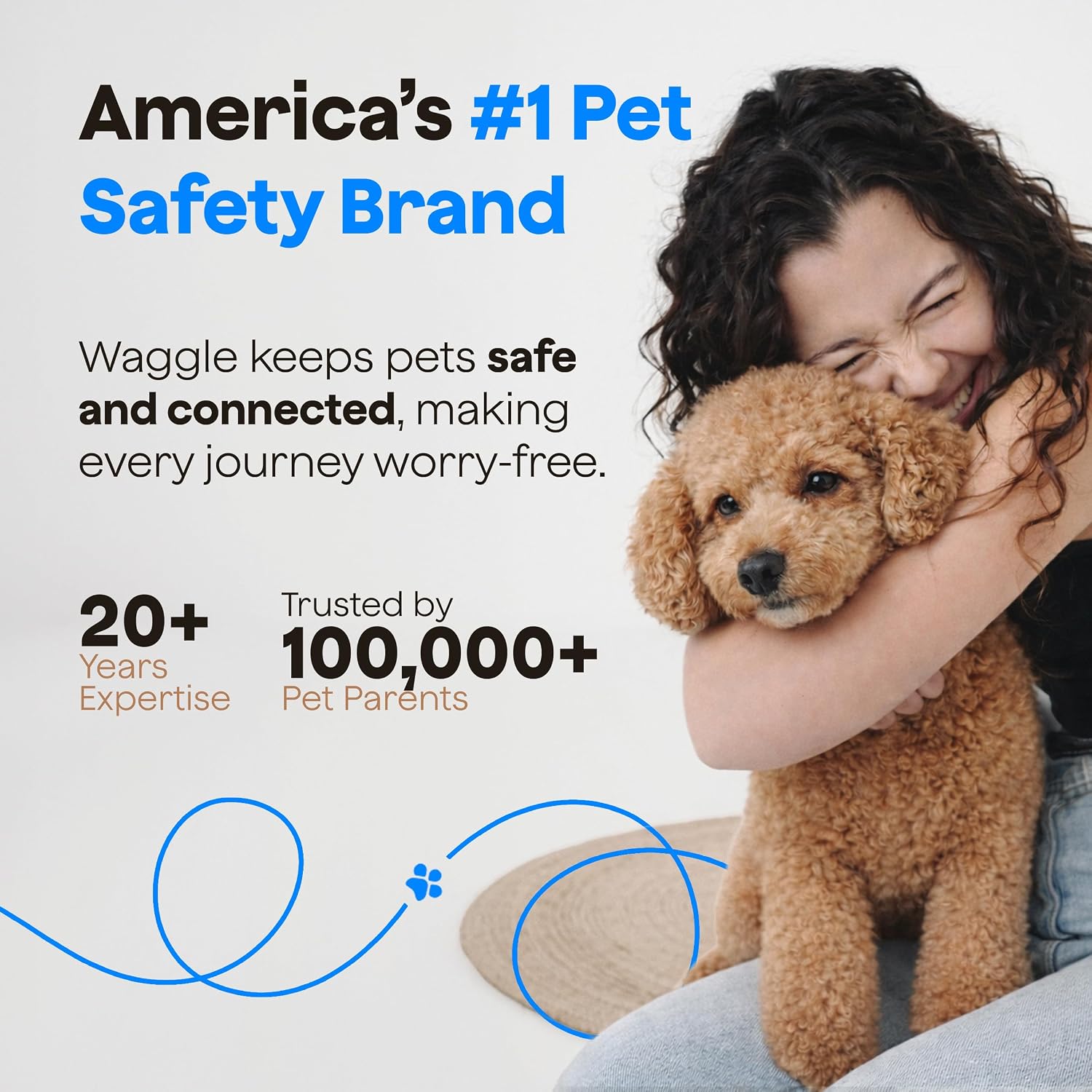 Waggle 4G Pet Temperature Monitor with GPS & AQI - No WiFi Needed - Real Time App, SMS & Email Alerts - RV, Car & Home Safety Device - Power Outage Alerts - Subscription Required