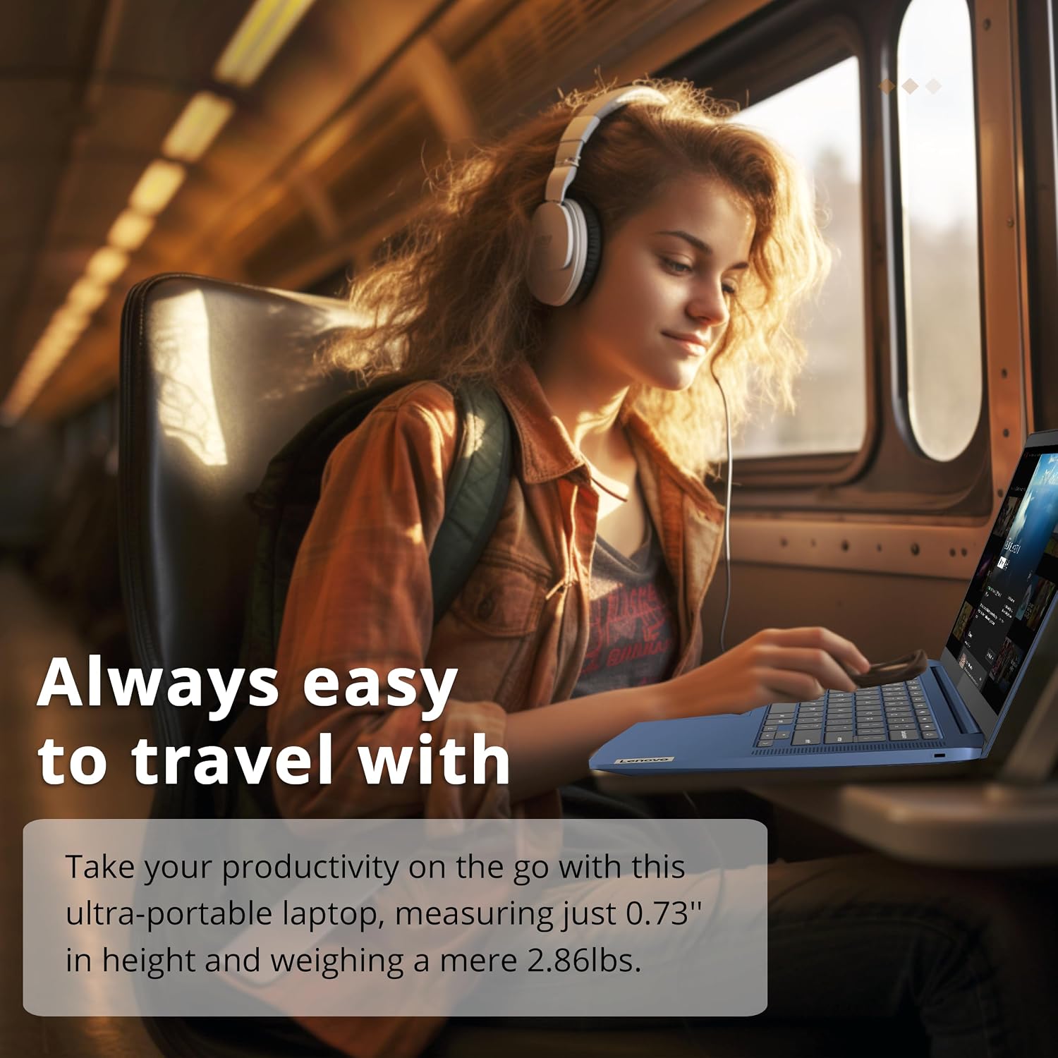 Lenovo IdeaPad Slim 3 Chromebook, 14' FHD Touchscreen, MediaTek Kompanio 520 Processor, 4GB LPDDR4X RAM, 352GB Storage (64GB eMMC + 288GB Docking Station Set), WiFi 6, Webcam, Chrome OS, Abyss Blue