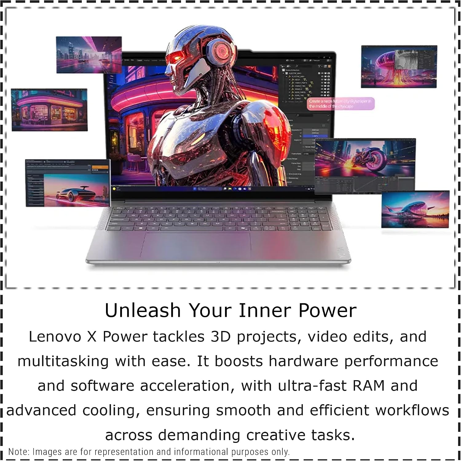Lenovo Yoga Pro 9i Laptop, Intel Ultra 9-285H, 32 GB LPDDR5x RAM, 1 TB PCIe SSD, 16' 3.2K (3200x2000) OLED Touchscreen, Nvidia G-Force RTX 5060, Backlit Keyboard, W11 Pro, Luna Grey