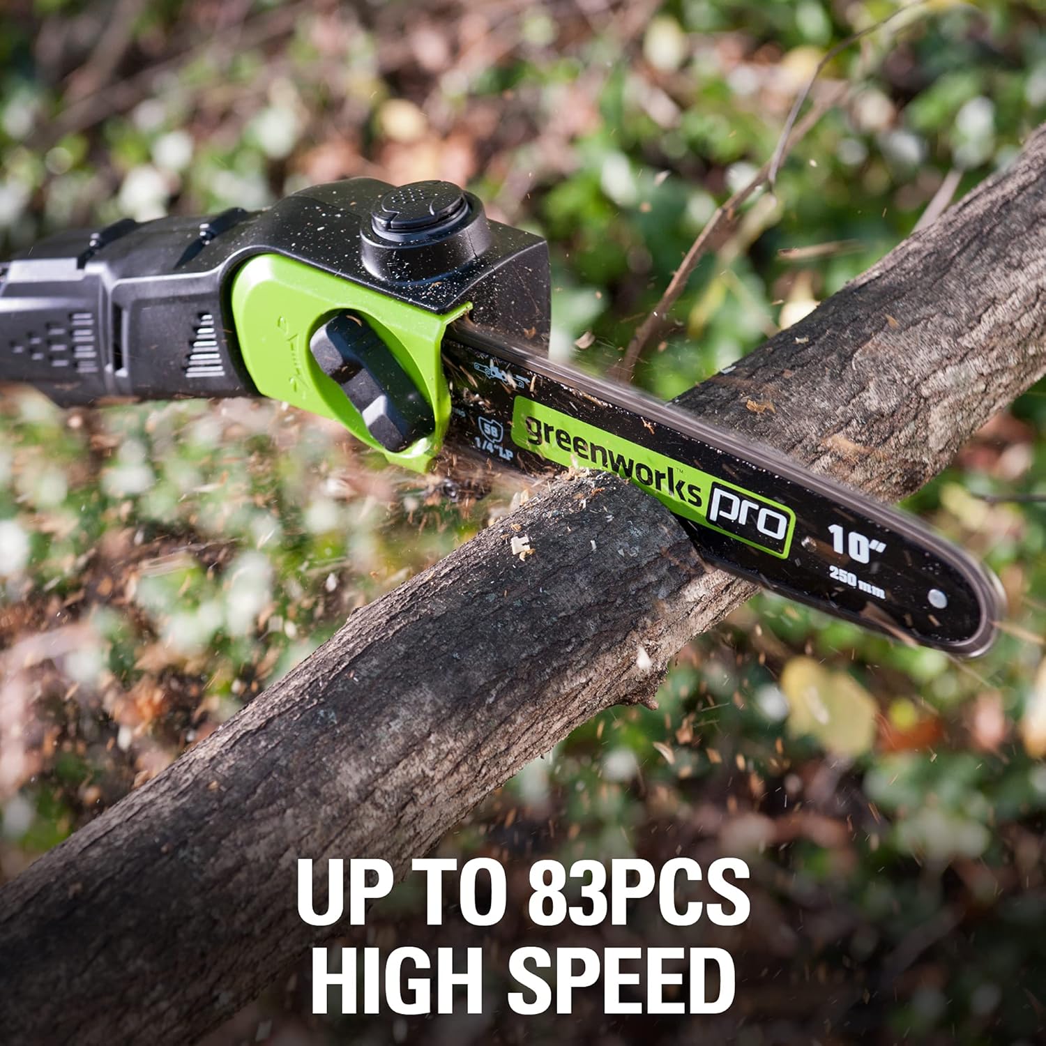 Greenworks 80V 10' Cordless Polesaw (Great For Pruning and Trimming Branches / 75+ Compatible Tools), Tool Only