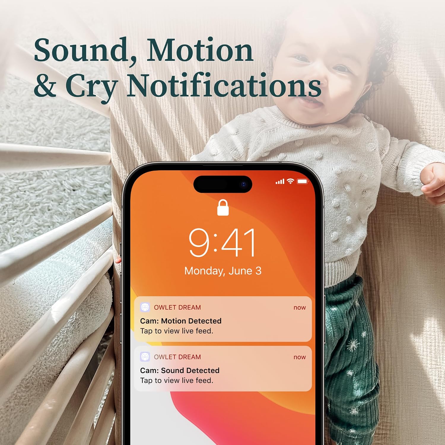 Owlet® Dream Duo (Gen 1) Smart Baby Monitor: FDA-Cleared Dream Sock® Plus Owlet Cam 2 - Tracks & Notifies for Pulse Rate & Oxygen While Viewing Baby in 1080p HD WiFi Video