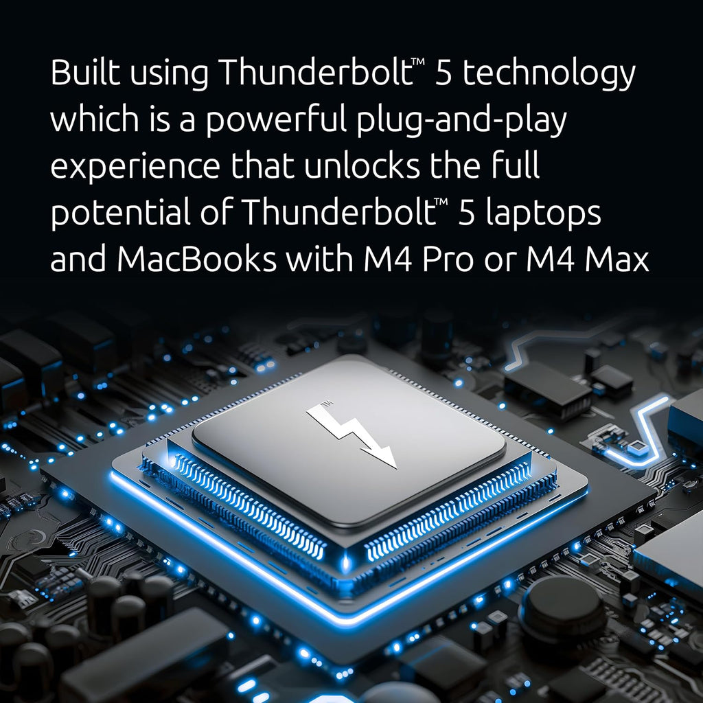 Kensington SD5000T5 Thunderbolt 5 Docking Station, Dual 6K at 60Hz, 140W PD, Compatible with MacBook M1/M2/M3/M4/M5 and Windows Thunderbolt 5 Laptops (K35201NA) Black