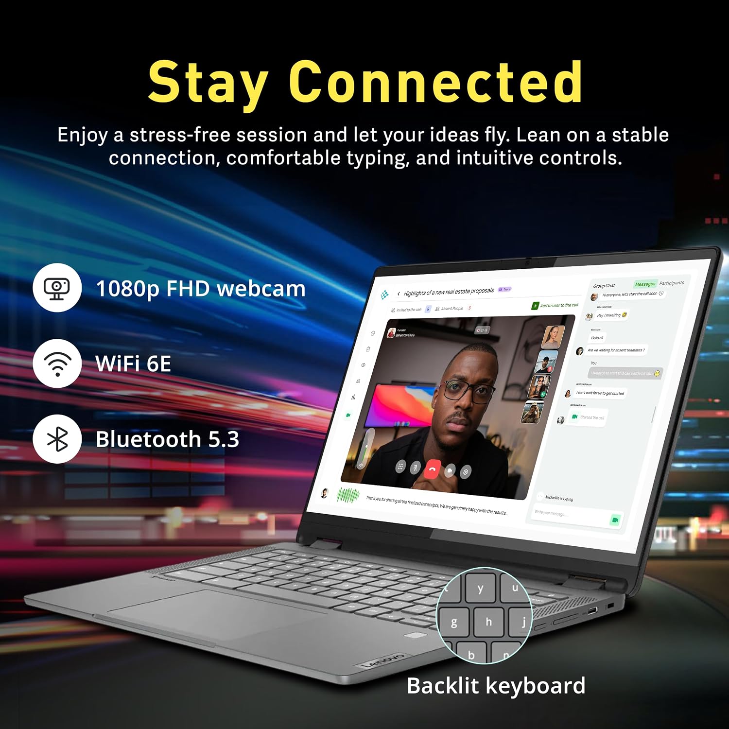 Lenovo IdeaPad Flex 5i 14' WUXGA 2-in-1 Touchscreen Chromebook, Intel i5-1334U, 8GB RAM, 288GB Storage(128GB SSD+160GB Docking Station), Intel Iris Xe Graphics, Backlit Keyboard, Chrome OS, Gray