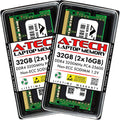 A-Tech 32GB Kit (2x16GB) RAM for Lenovo Legion 5/5i Gaming Laptop | DDR4 3200MHz PC4-25600 SODIMM 1.2V 260-Pin Non-ECC SO-DIMM Memory Upgrade