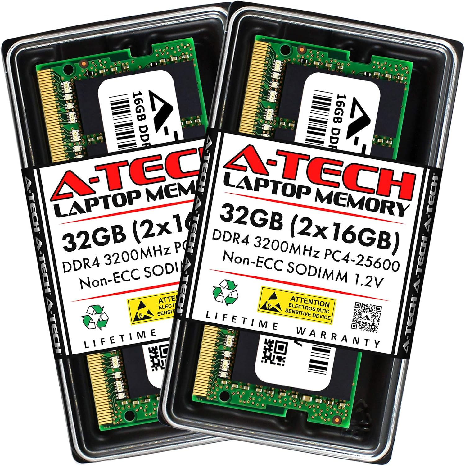 A-Tech 32GB Kit (2x16GB) RAM for Lenovo Legion 5/5i Gaming Laptop | DDR4 3200MHz PC4-25600 SODIMM 1.2V 260-Pin Non-ECC SO-DIMM Memory Upgrade