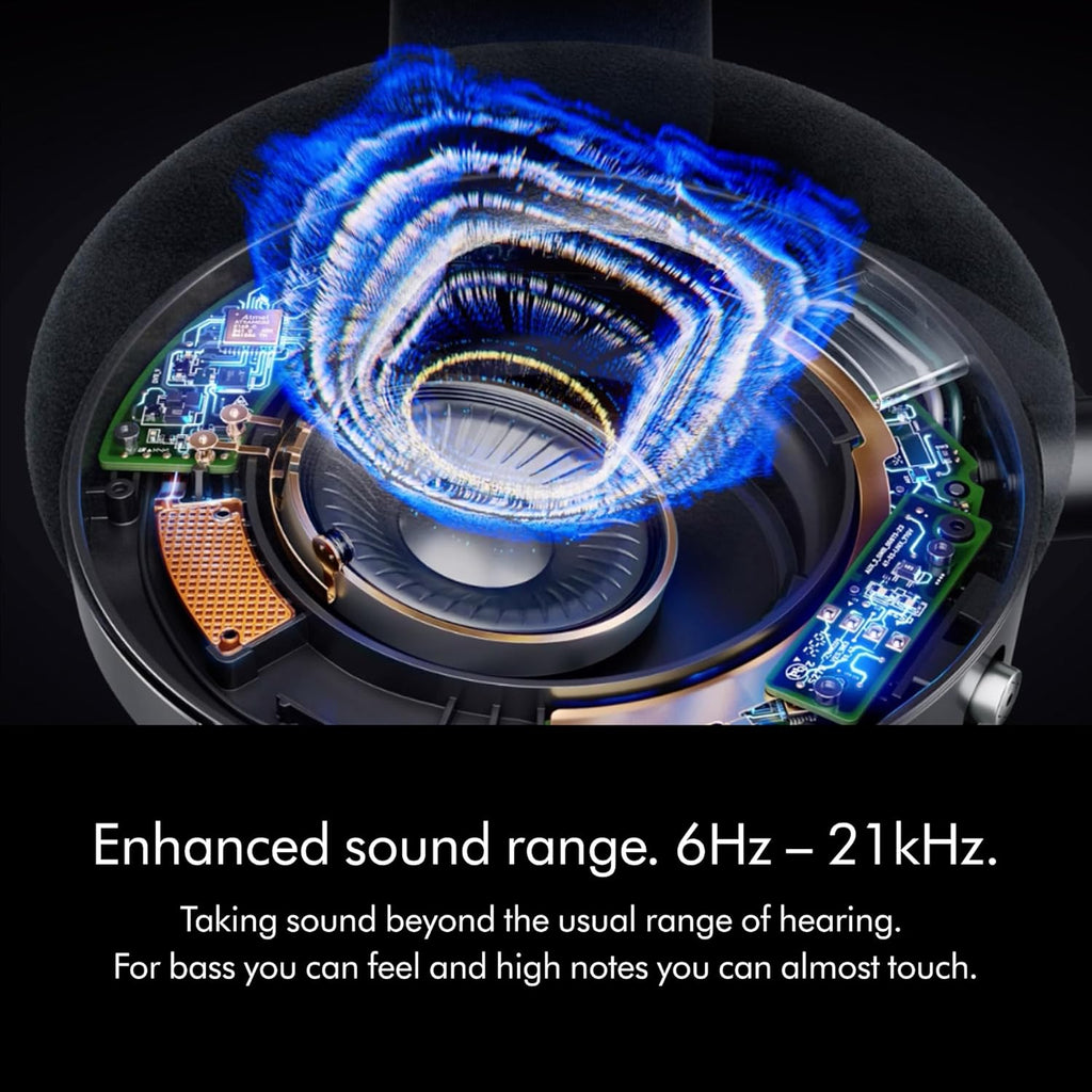Dyson Bundle OnTrac™ Over Ear Wireless Headphones in CNC Copper with Oyster Pink Ear Cushions + Ceramic Blue Ear Caps - Noise Cancelling, Up to 55 Hours Battery Life(2), Customizable