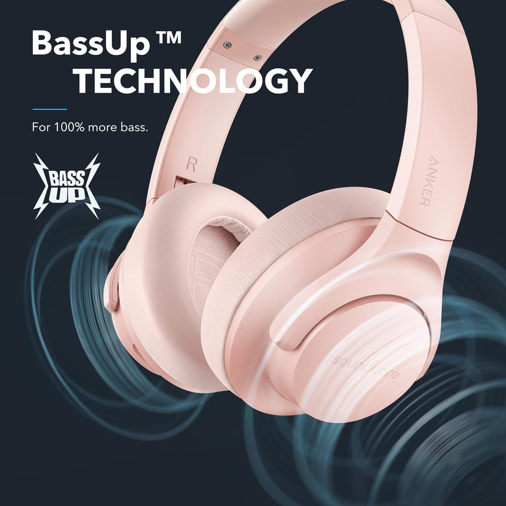 Soundcore Q30 by Anker, Hybrid Active Noise Cancelling Headphones with Travel Pouch, with Q20, Multiple Modes, Hi-Res Audio, Custom EQ via App, 50H Playtime, Comfortable Fit, Bluetooth