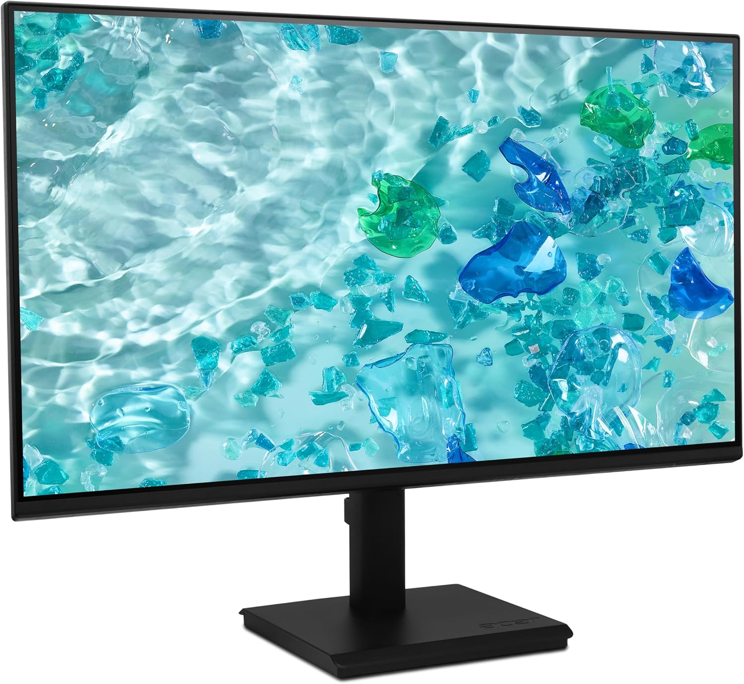 acer 24' FHD IPS Monitor with 4ms Response Time, Anti Glare, VESA Mount (100mm), HDMI, VGA & Black Color with DKZ Hub & ErgoFlexy Single Monitor Mount