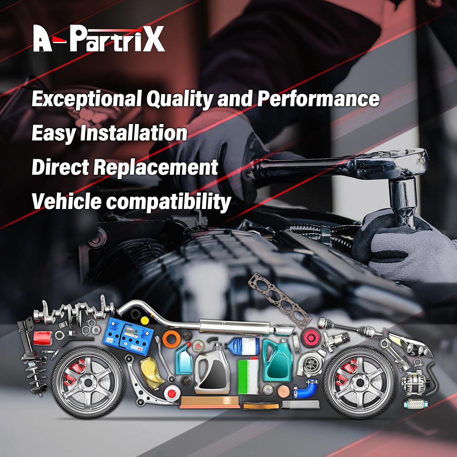 ‎A-Partrix Brakes and Rotors - Front and Back Brake Pads and Rotors Kit, High Performance Brake Kits Replacement fits Chevy Silverado 1500 2007-2007 fits GMC Sierra 1500 2007-2007