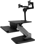 StarTech.com Dual Monitor Sit-to-Stand Workstation - One-Touch Height Adjustment (BNDSTSDUAL)