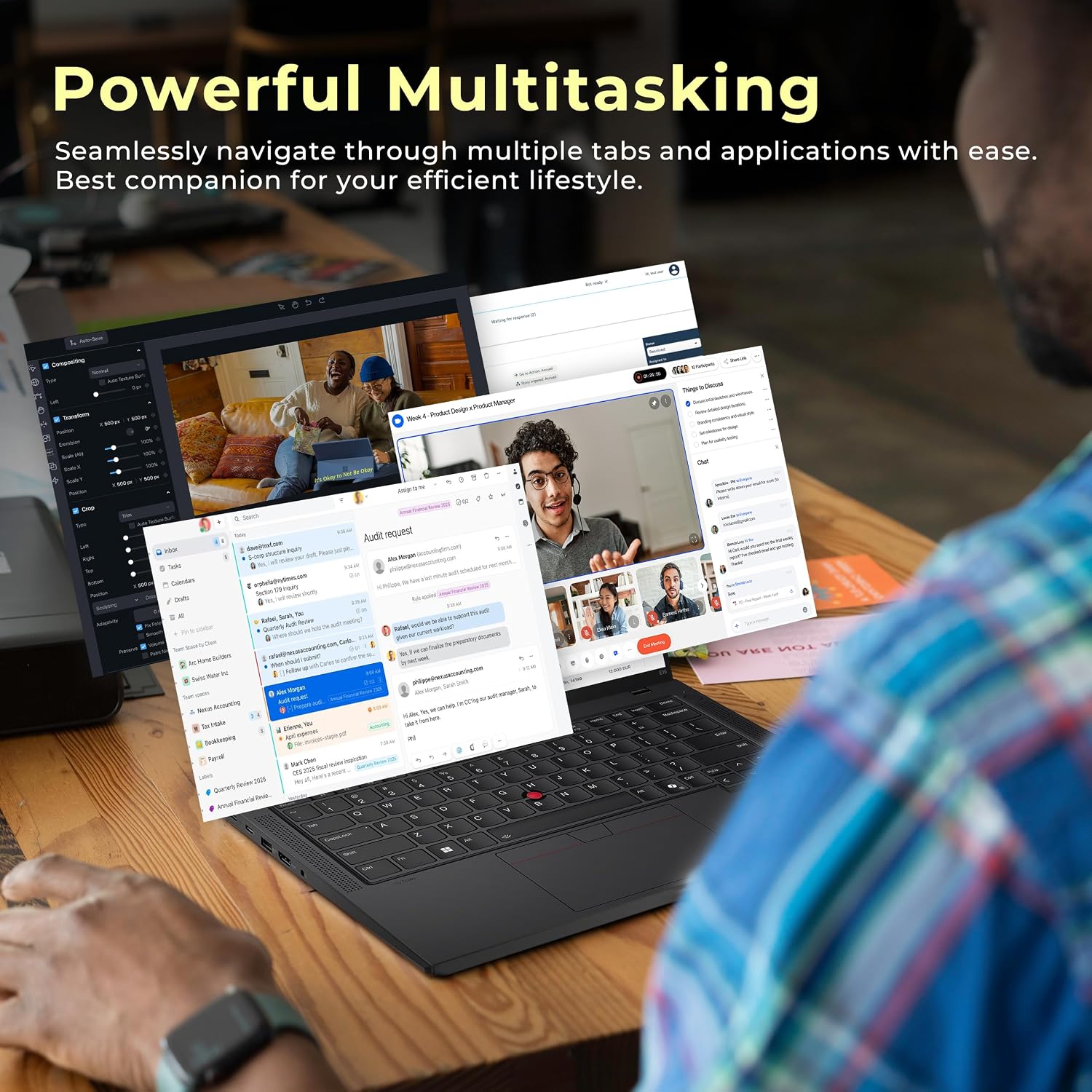 Lenovo ThinkPad T14 Gen 5 14' WUXGA Laptop, Intel Ultra 7 165U-vPro Technology, 32GB RAM, 2TB Storage(1TB SSD+1TB Docking Station), Backlit Keyboard, Fingerprint, Wi-Fi 6E, Win11 Pro, Black