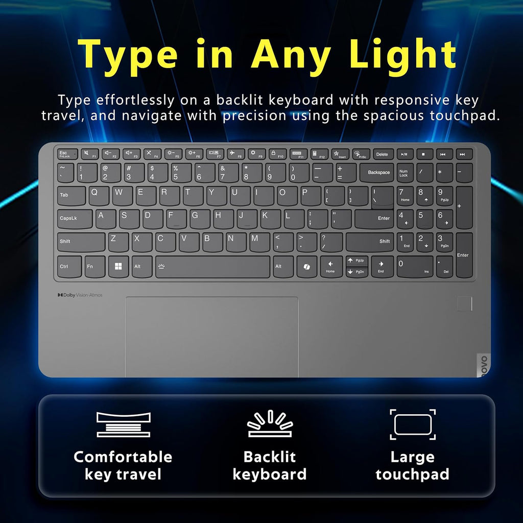 Lenovo Yoga 7i 2-in-1 16' WUXGA Touchscreen Laptop, Intel Ultra 7 155U, 16GB LPDDR5X, 3TB Storage(2TB SSD&1TB Docking), Fingerprint Reader, Backlit Keyboard, WiFi 6E, Win 11, Grey
