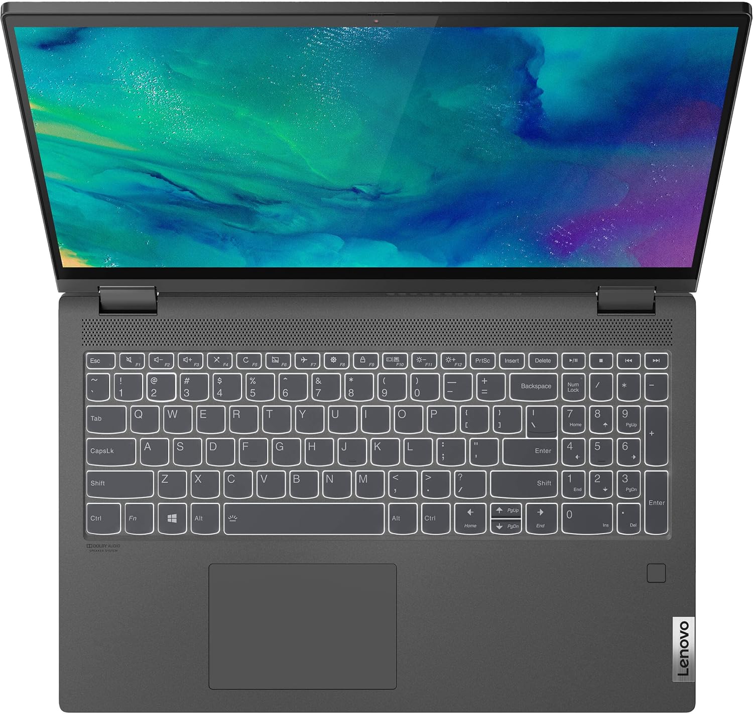 Lenovo IdeaPad Flex 5 5i 2-in-1 Laptop (15.6' FHD Touchscreen, Intel Core i7-1165G7, 16GB RAM, 512GB SSD, IST Active Stylus), Convertible, Fingerprint, Backlit KB, Wi-Fi 6, Webcam, Win 11 Home, Gray