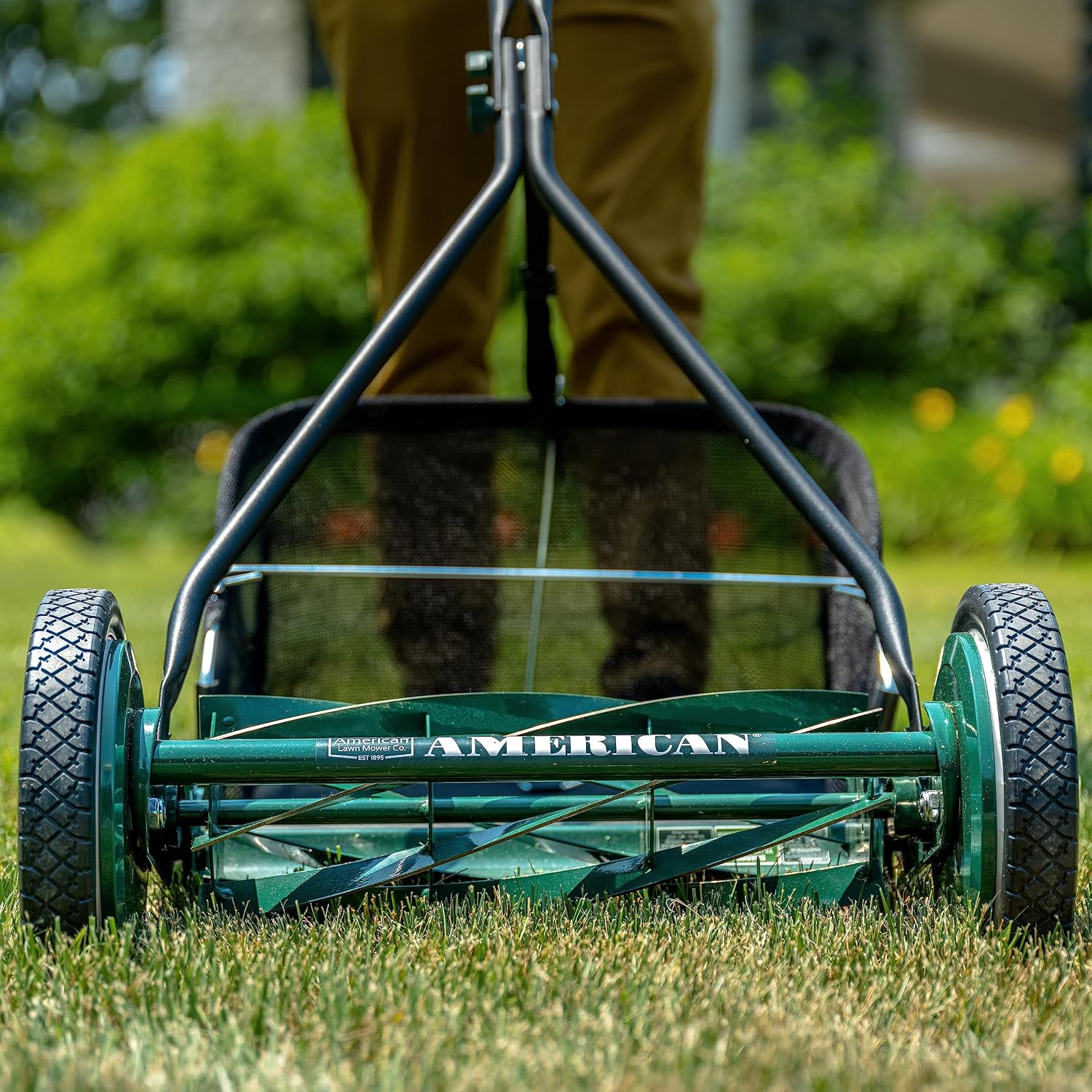 American Lawn Mower 16-inch 7-Blade Push Reel Mower + Sharpening Kit
