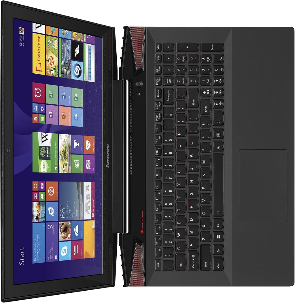 Lenovo Y50 59441400 Gaming Laptop (Windows 8, Intel Core i7-4720HQ, 15.6' LED-lit Screen, Storage: 16 GB, RAM: 16 GB) Black