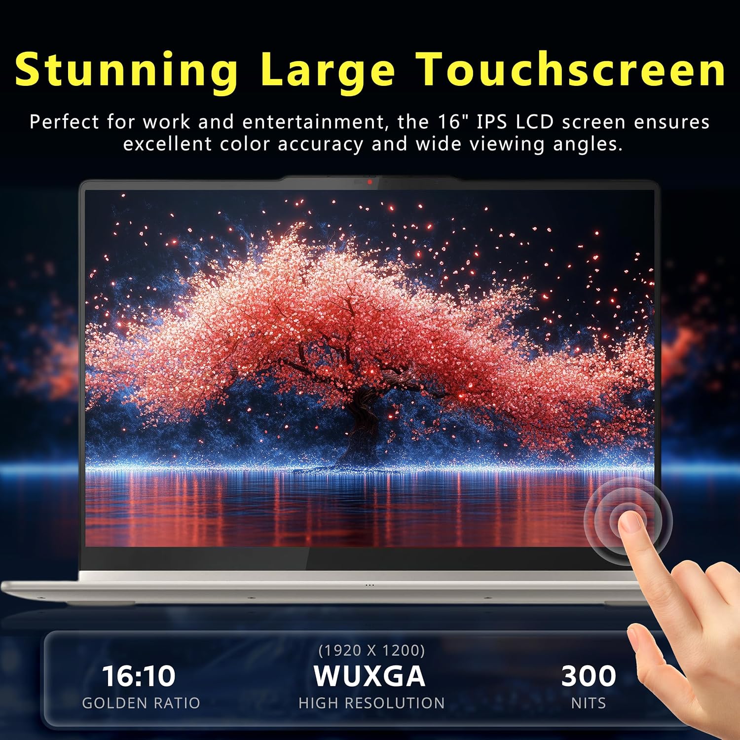 Lenovo Yoga 7 2-in-1 16' WUXGA Touchscreen Laptop, AMD Ryzen AI 5 340, 16GB LPDDR5X, 1.5TB Storage (512GB PCIe SSD&1TB Docking), Backlit Keyboard, Fingerprint, 1080p Webcam, Win 11 Pro, Seashell