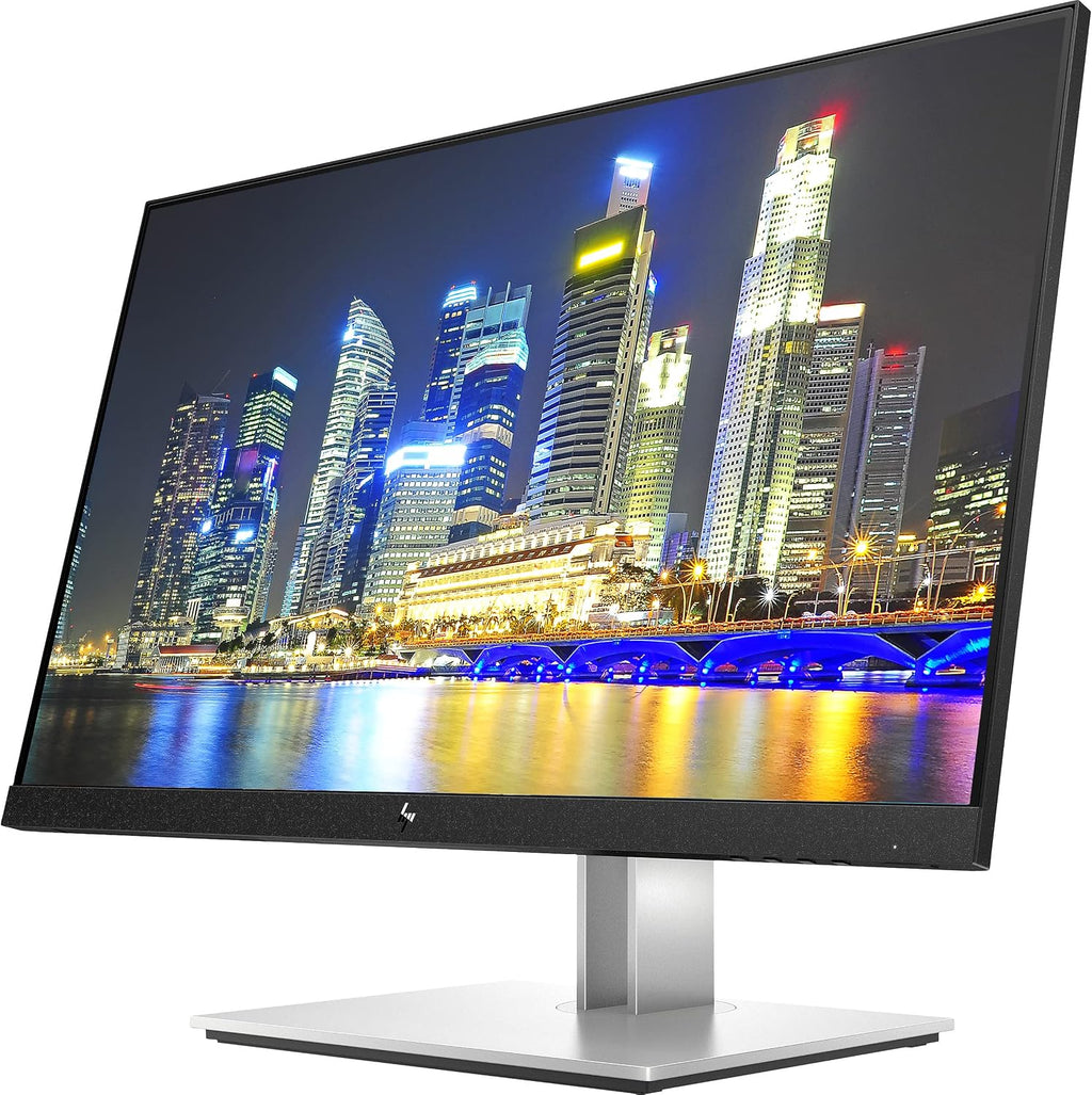 HP EliteDisplay E24 G4 24 Inch IPS FHD Multi-Device Monitor Bundle with Blue Light Filter, HDMI, DisplayPort, HDMI to USB-C Adapter, Compatible with MacBook, MacBook Pro, iPad and iPhone