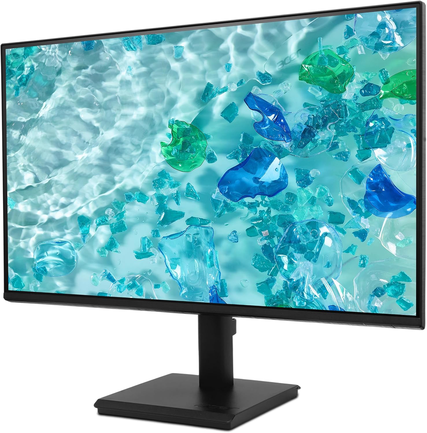 acer 24' FHD IPS Monitor with 4ms Response Time, Anti Glare, VESA Mount (100mm), HDMI, VGA & Black Color with DKZ Hub & ErgoFlexy Single Monitor Mount
