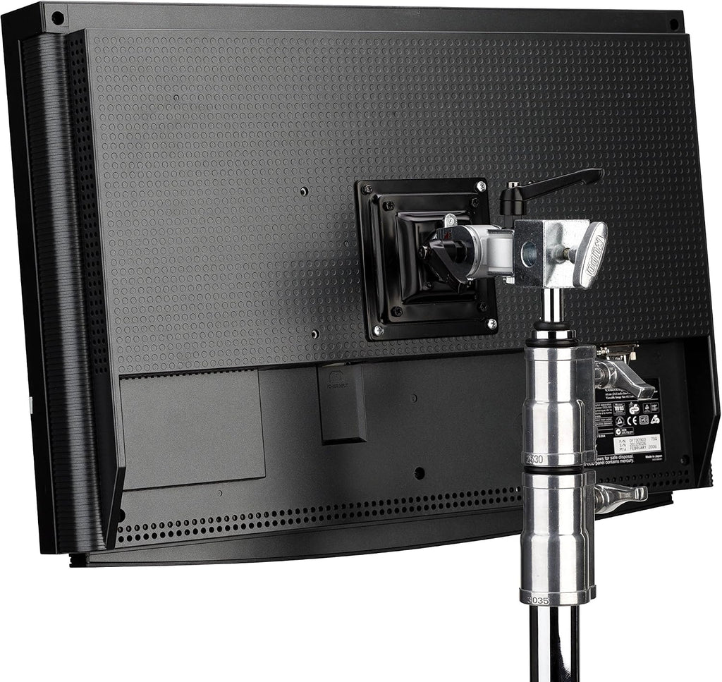 Kupo Monitor Arm, Heavy Duty VESA Mount with Baby Receiver for Displays up to 17.6lb on Light Stands in Photography and Video Production (KG010412)
