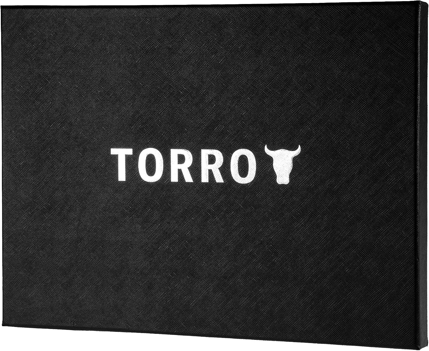 TORRO Laptop Sleeve – Genuine Leather Laptop Case Compatible with 13 inch /14 inch Apple MacBook Pro and MacBook Air (Black)