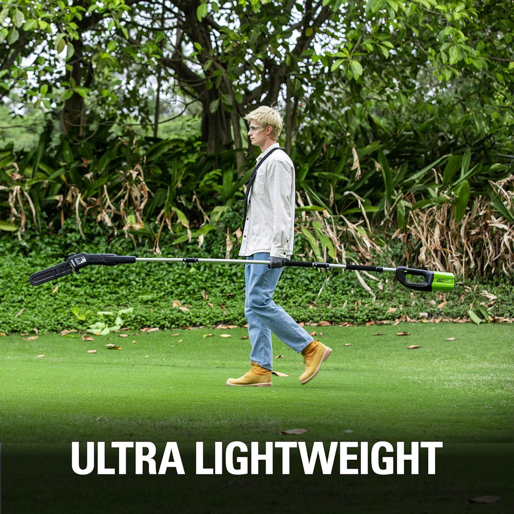 Greenworks 80V 10' Cordless Polesaw (Great For Pruning and Trimming Branches / 75+ Compatible Tools), Tool Only