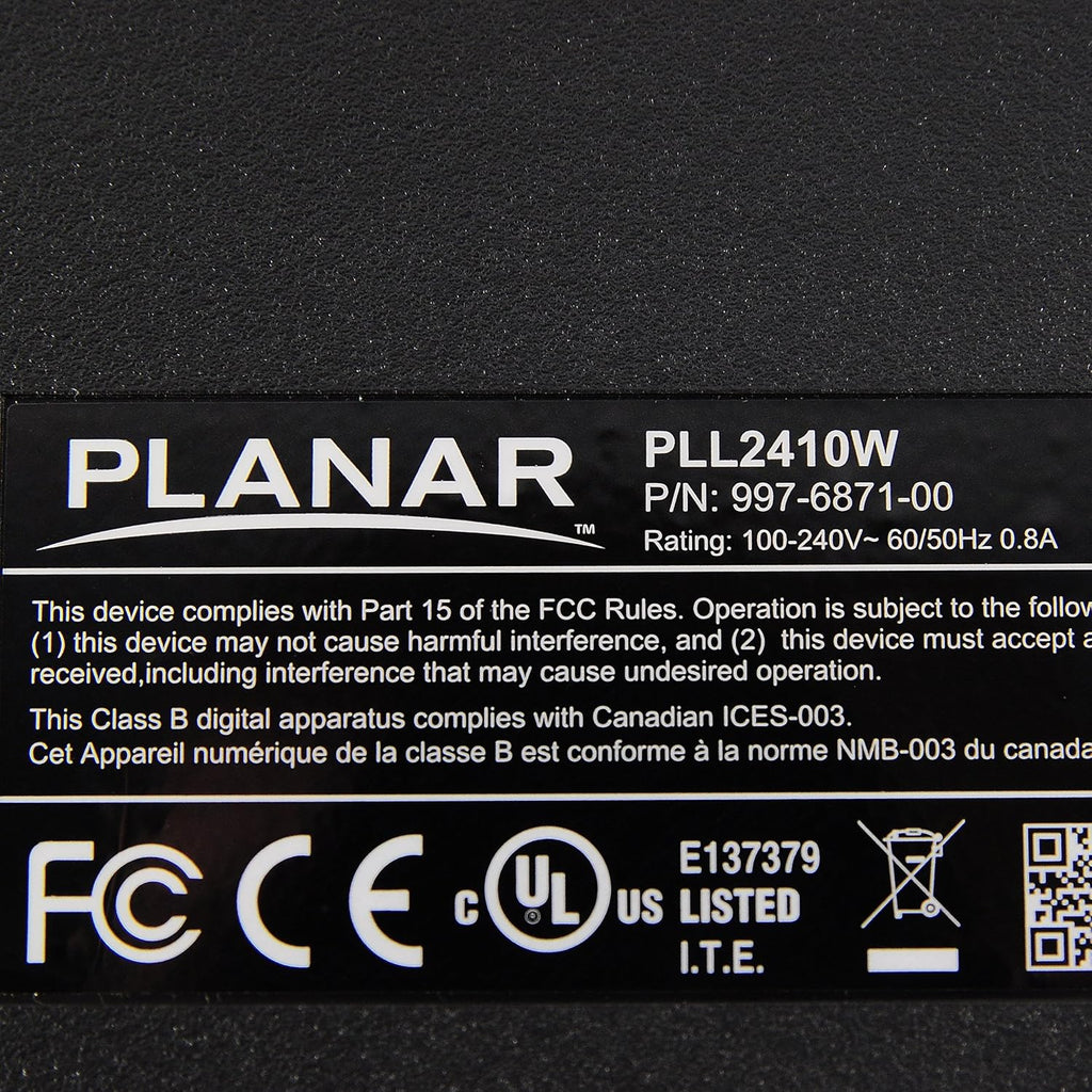 Planar PLL2410W 24' Widescreen LED LCD Monitor